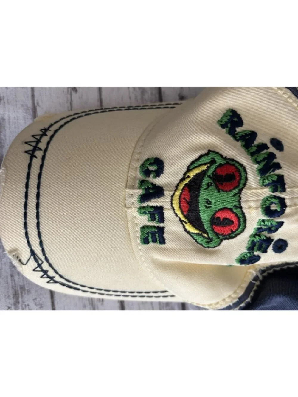 Rainforest Cafe Distressed Youth Kids Baseball Cap Hat Adjustable Frog